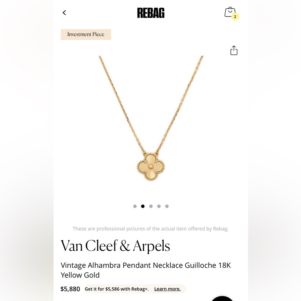 Van Cleef & Arpels Gold Alhambra Necklace - Picture 8 of 9